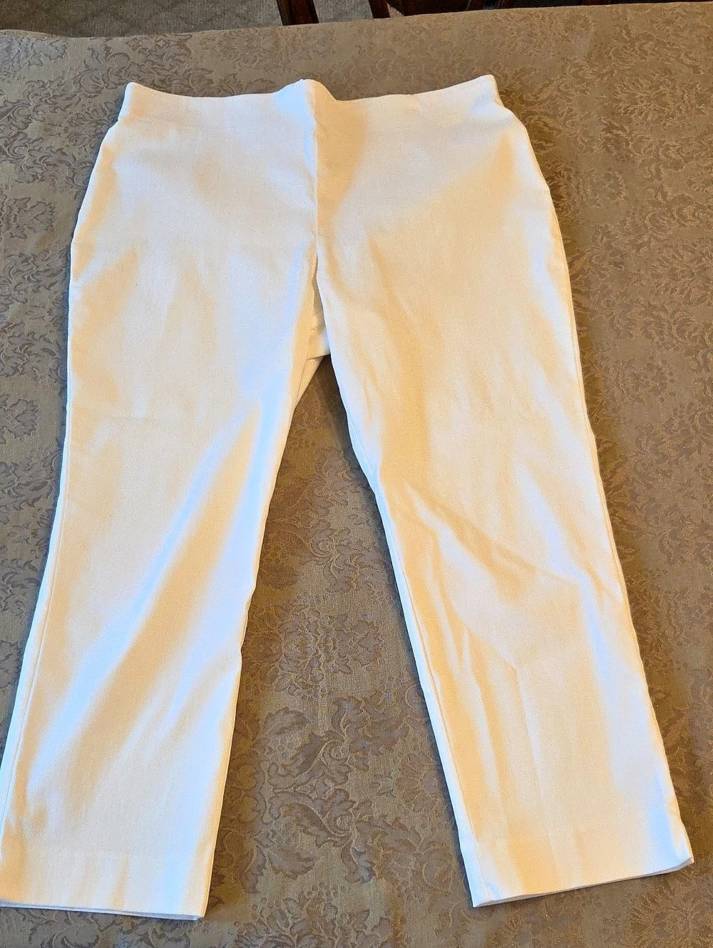 Talbots Straight Leg Pants in White Size 14P Like New
